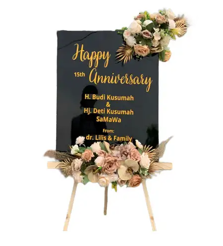 Papan Bunga Akrilik Punten